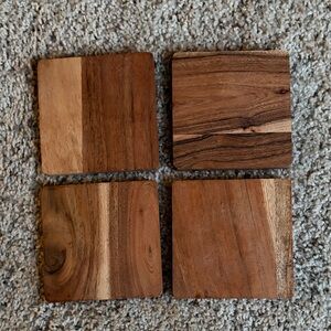 Set of 4 Wooden Coasters